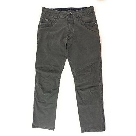 Kuhl Revolvr Pants Mens Vintage Patina Dye Outdoor Hiking Work Size 34x32 Green - Picture 1 of 13